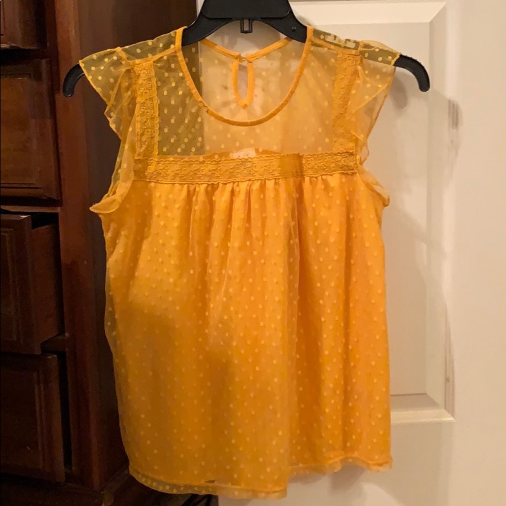 XL Polka Dot Babydoll Shirt💛